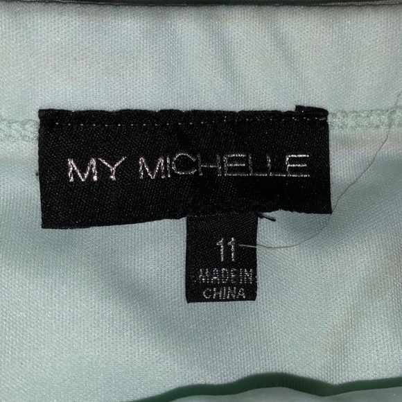 Light Green Formal High- Low Dress - Picture 3 of 6